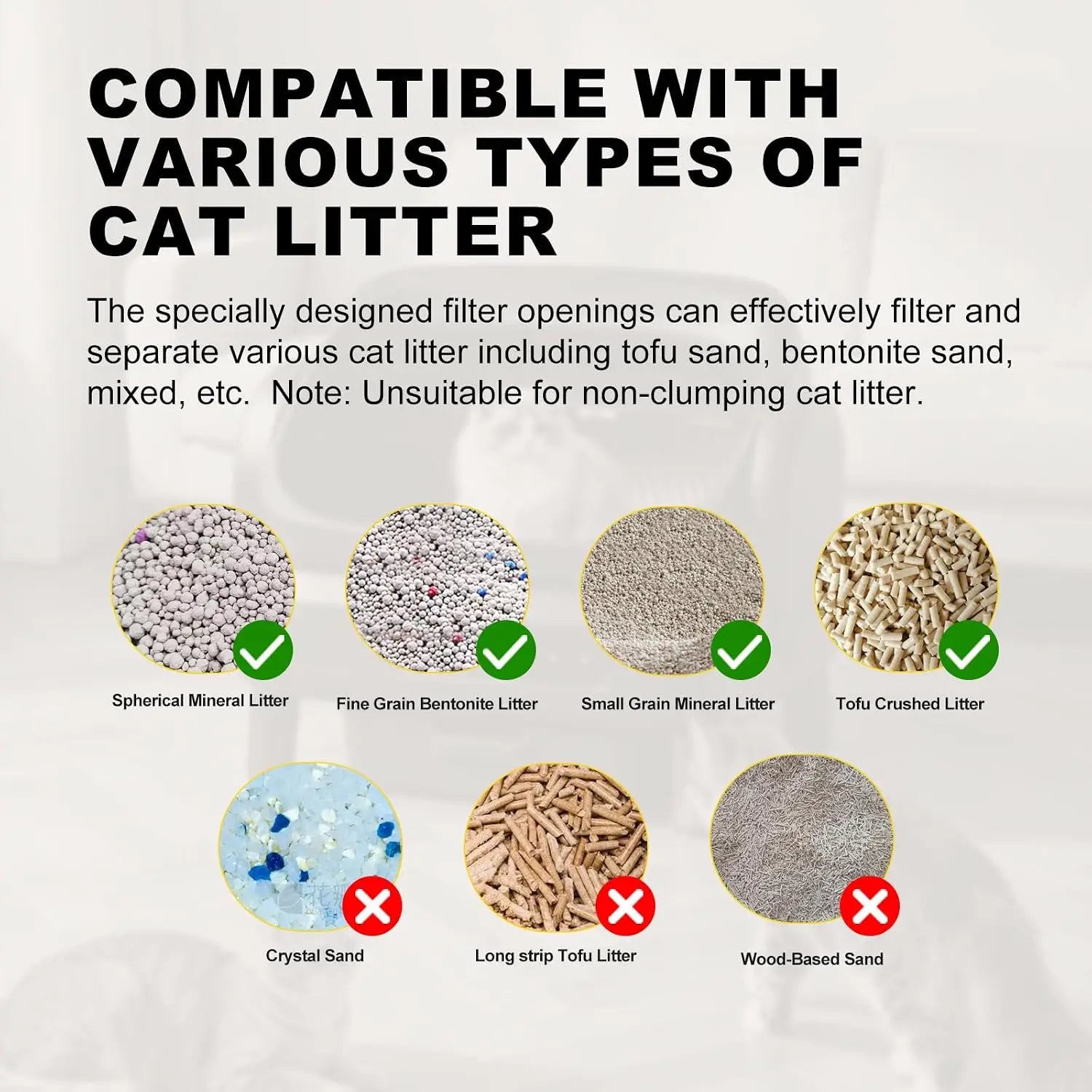 XXXL Automatic Cat Litter Box for Large Cats, Open Top Self Cleaning Litter Box with Smart Health Monitoring, Multi-Cat, Custom