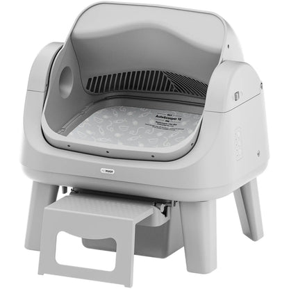 Petpivot Autoscooper 12 Lite Open-Top Automatic Self-Cleaning Cat Litter Box, Easy-Entry Front Step, Triple Safety Protection, No App Required